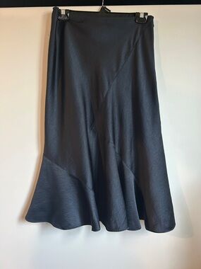 Club Monaco navy blue Flared A-Line Midi Skirt